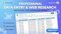 do professional data entry, web research, and restaurant