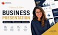corporate business presentation, company profile, powerpoint slides design