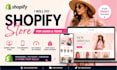 do ladies and teens shopify clothing store design