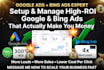setup and manage microsoft bing ads, uet tag, be google ads expert, PPC campaign