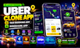 develop taxi booking app, uber clone, rideshare,carpooling, lyft, car rental app