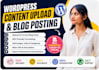 upload and format SEO blog posts on wordpress