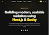 build a full stack website using nextjs and sanity with SEO