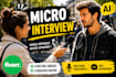 create ai street interview videos for social media