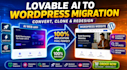 clone, redesign, or migrate lovable ai to wordpress website