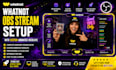 setup whatnot obs stream with custom animated overlays