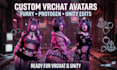 create custom vrchat avatar furry avatar protogen vrchat model and unity vrchat