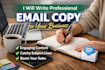 write professional business emails and copy