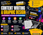 do content writing and graphic design