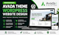 design wordpress avada theme website customize elementor pro