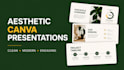 design aesthetic canva presentations