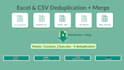 deduplicate merge and organize your excel and CSV files professionally