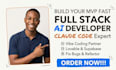 be your full stack ai developer, claude code expert for your web app development