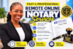 provide fast remote online notary, notary public, notarize usps form 1583 fast