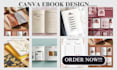 design canva pdf workbook layout kdp journal and notebook covers