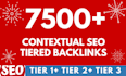 do 7500 SEO contextual backlinks tier link building