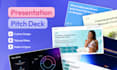 design a modern pitch deck and business presentation