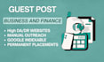 secure guest posts on finance and business blogs