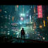 make a cyberpunk city illustrations