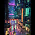 2d cyberpunk futuristic city
