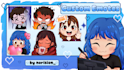 draw cute streaming emotes, badges and animated emotes