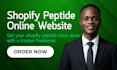 build shopify peptide website private label supplement store shopify peptide web