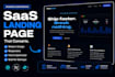 build a modern saas landing page