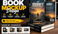 create professional 3d book mockup designs
