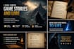 write immersive video game stories and lore