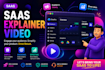 professional saas explainer video or product demo