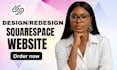 design squarespace website, figma to squarespace landing page, website developer
