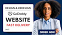 godaddy website design godaddy redesign develop godaddy website development