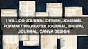 do journal design journal formatting prayer journal digital journal canva design