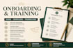 create onboarding and training documentation