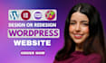 design, redesign and develop custom wordpress websites as full stack developer