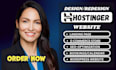 hostinger website design, hostinger website redesign, hostinger website design