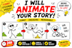 create ai stickman animation video, stick figure explainer and 2d animation