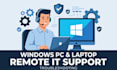 troubleshoot and fix windows PC and laptop issues remotely