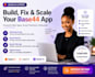 build base44 app, base 44 expert, base44 bug fix, base44 web app, replit ai