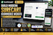 build modern surecart ecommerce website subscription setup