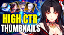 design high CTR anime youtube thumbnails for gacha games