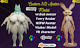 make custom vtuber avatar, vrchat anime model, furry vrm, nsfw rigging, vseeface
