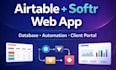 setup airtable database softr webapp airtable automation airtable expert