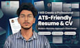 create a professional ats friendly resume and CV