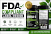 help design fda compliant supplement label and packaging