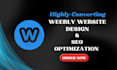 fix bugs, redesign or customize your weebly website with SEO