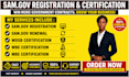 do sam gov registration, sam renewal, wosb, mbe, wbe certification