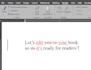 copy edit and proofread your book