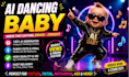 create viral ai dancing baby, object motion control, pet brainrrot animation