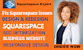 fix squarespace website issues, squarespace SEO expert, redesign, speed opt